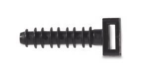 UCHWYT MONTAŻOWY WCISKOWY DO OPASEK KABLOWYCH, KOLOR CZARNY, UVR, MODEL B0904, 8,1X38,1MM, OPAKOWANIE 100 SZT.