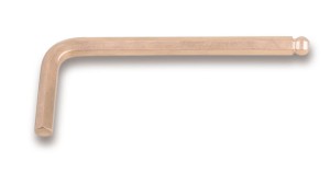 KLUCZ TRZPIENIOWY KĄTOWY SZEŚCIOKĄTNY Z KULISTĄ KOŃCÓWKĄ, NIEISKRZĄCY, MODEL 96BA/BP, 3,5MM