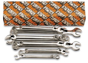 KOMPLET KLUCZY PŁASKO-OCZKOWYCH DŁUGICH 42LMP, 8-22 MM, 14 SZTUK, W KARTONIE, MODEL 42LMP/S14