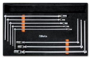 WKŁAD PROFILOWANY MIĘKKI Z ZESTAWEM 8 KLUCZY 952, 7-19MM, MODEL 2450/M63