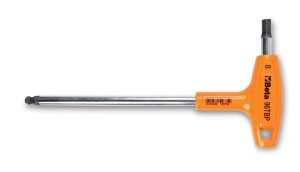 KLUCZ TRZPIENIOWY KĄTOWY SZEŚCIOKĄTNY Z KULISTĄ KOŃCÓWKĄ, Z RĘKOJEŚCIĄ, MODEL 96TBP, 3MM