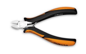 SZCZYPCE TNĄCE BOCZNE, DLA ELEKTRONIKÓW, RĘKOJEŚCI Z KOMPOZYTU DWUMATERIAŁOWEGO, MODEL 1188BM/1, 125MM