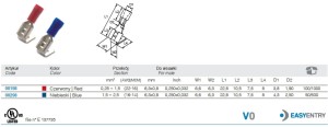 NASUWKA IZOLOWANA Z ODGAŁĘZIENIEM Z ANTYWIBRACYJNĄ TULEJKĄ MIEDZIANĄ, 2.5-6.3/0.8, PVC, ZAKRES 1.5-2.5 MM2, NIEBIESKA, OPAKOWANIE 50 SZTUK MODEL BM00298