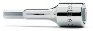NASADKA Z KOŃCÓWKĄ TRZPIENIOWĄ SZEŚCIOKĄTNĄ, Z GNIAZDEM 3/8, MODEL 910ME, 4MM