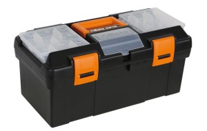 SKRZYNKA NARZĘDZIOWA, JEDNOCZĘŚCIOWA, Z WYJMOWANĄ TACĄ, Z TWORZYWA SZTUCZNEGO, PUSTA, MODEL 2115/CP15, 445X240X250MM