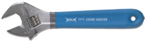 KLUCZ NASTAWNY PŁASKI, 0-24 MM, DŁUGOŚĆ 200 MM, ANTYPOŚLIZGOWA RĘKOJEŚĆ MODEL BM1610