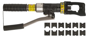 PRASA RĘCZNA HYDRAULICZNA, Z GŁOWICĄ ZACISKAJĄCĄ 200A, MATRYCE DO NIEIZOLOWANYCH KOŃCÓWEK 10-185 MM2 MODEL BM200PA