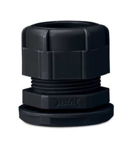 DŁAWIK KABLOWY IP68 Z NAKRĘTKĄ, GWINT M 63X1,5, Z USZCZELKĄ, CZARNY RAL 9005, OPAKOWANIE 5 SZTUK MODEL BM4763N