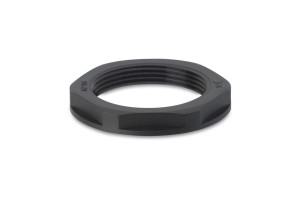 NAKRĘTKA WZMOCNIONA Z KOŁNIERZEM, GWINT M 32X1,5, CZARNA RAL 9005, OPAKOWANIE 50 SZTUK MODEL BM4832N