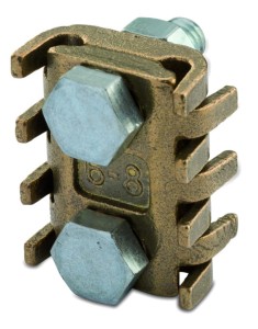 ZACISK UNIWERSALNY MOSIĘŻNY ODGAŁĘŹNY DWUŚRUBOWY 25-50 MM2,  ŚR6-8, 2XM6, OPAKOWANIE 100 SZTUK MODEL BM5262