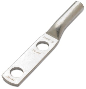 KOŃCÓWKA KABLOWA OCZKOWA CU, CYNOWANA, NIEIZOLOWANA, 95/2X12, Z DWOMA OTWORAMI, 2XŚR12 MM, RM/SM 95 MM2, SN, 30 KV, OPAKOWANIE 10 SZTUK MODEL BM73205