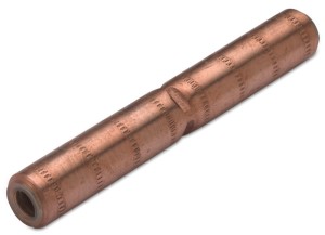 ŁĄCZNIK RUROWY CU DO LINI NAPOWIETRZNYCH, WYTRZYMAŁY NA ROZCIĄGANIE, 50/125, SN, 50 MM2, ŚR9 MM, DŁUGOŚĆ 125 MM, 30 KV, OPAKOWANIE 10 SZTUK MODEL BM75050