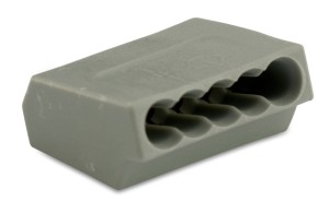 SZYBKOZŁĄCZKA 5X2,5, ZAKRES 0,75-2,5 MM2, SZARA, OPAKOWANIE 100 SZTUK MODEL BM805