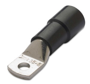 KOŃCÓWKA KABLOWA OCZKOWA RUROWA MIEDZIANA CYNOWANA IZOLOWANA, 150/10, 150 MM2,  ŚR10, NYLON, DO WYŁĄCZNIKÓW KOMPAKTOWYCH NN, ZREDUKOWANA STOPKA, OPAKOWANIE 25 SZTUK MODEL BM933433