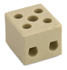 KOSTKA ŁĄCZENIOWA CERAMICZNA, 3P, BIAŁA, STEATYT, 4 MM2, 450V,  OPAKOWANIE 36 SZTUK MODEL BM9518