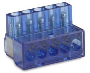 LISTWA ZACISKOWA ŚRUBOWA 5 TOROWA, 1-6 MM2, 450V, EKWIPOTENCJALNA, OPAKOWANIE 50 SZTUK MODEL BM997