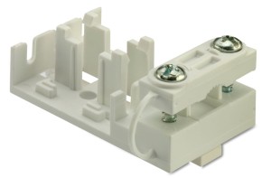 UCHWYT Z ZACISKIEM KABLOWYM DO ZŁĄCZEK SERII M093/M094, 3P, 3X2,5 MM2, BIAŁY, PA6.6, OPAKOWANIE 1000 SZTUK MODEL BMM0984