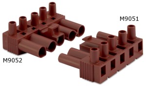 WTYK SZYBKOZŁACZKI ELEKTRYCZNEJ WZMOCNIONY, 5P, 2,5 MM2, BRĄZOWY, BEZ OBUDOWY, PA6.6+25% WŁÓKNO SZKLANE, OPAKOWANIE 50 SZTUK MODEL BMM9051