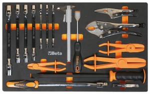 ZESTAW 17 SZT. NARZĘDZI W MIĘKKIM WKŁADZIE PROFILOWANYM, MODEL 2450/M78