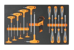 WKŁAD PROFILOWANY MIĘKKI Z ZESTAWEM 24 KLUCZY, MODEL 2450/M60