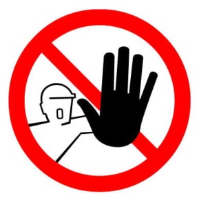 ZNAK ZAKAZU ZBLIŻANIA SIĘ, MODEL 7109D3