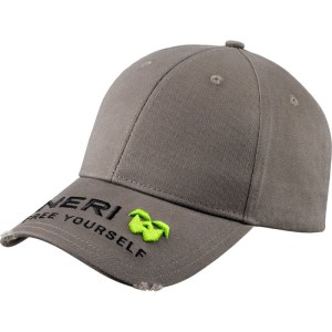 CZAPKA Z DASZKIEM NERI BAWEŁNA W KOLORZE SZARYM, MODEL 436907