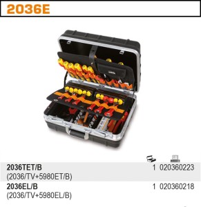 WALIZKA Z ZEST.64NARZ.DLA ELEKTRONIK/TEC, MODEL 2036TET/B