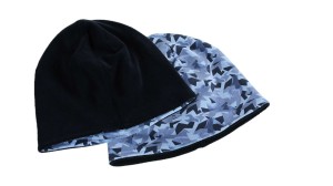 CZAPKA ZIMOWA DWUSTRONNA,KAMUFLAŻ- CZARNA, MODEL 7980NC