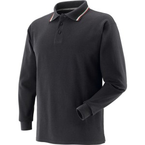 KOSZULKA POLO TRICOLOR CZARNA