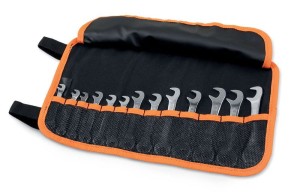 KOMPLET KLUCZY PŁASKICH DWUSTRONNYCH MINI 73, 4-14MM, 13 SZTUK, W POKROWCU, MODEL 73/B13N