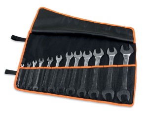 KOMPLET KLUCZY PŁASKICH DWUSTRONNYCH 55, 6-32MM, 12 SZTUK, W POKROWCU, MODEL 55/B12N