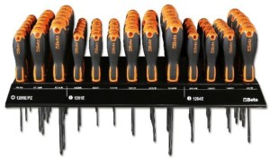 Zestaw 85 wkrętaków 1209E/PZ, 1201E, 1204E na półce wiszącej, model 1203E/E4P
