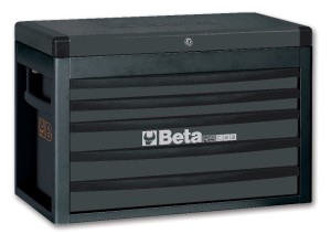 Skrzynia narzędziowa, z pięcioma szufladami, z blachy stalowej, lakierowana, antracyt, pusta, model 2300/RSC23-A