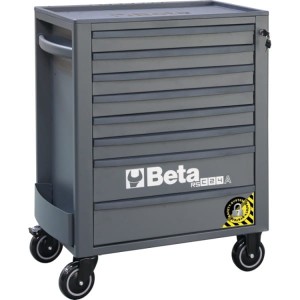 Wózek narzędziowy z ośmioma szufladami RSC24A, z blachy stalowej, lakierowany, pusty, model 2400/RSC24A/8-A, antracytowy, RAL7016/RAL7016