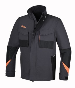 KURTKA ROBOCZA Z NYLONU, KOLOR CZARNO - SZARY, MODEL 7653G