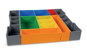 ZESTAW 18 POJEMNIKÓW NA DROBNE ELEMENTY DO C99V0, MODEL 9900/C99P12-V0