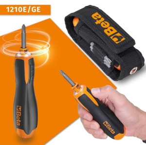 ZESTAW WKRĘTAK AKUMULATOROWY Z 6 KOŃCÓWKAMI WKRĘTAKOWYMI, MODEL 1210E/GE