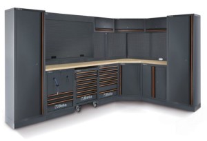 Zestaw mebli warsztatowych systemu C45PRO, model  4500/C45PRO/GW