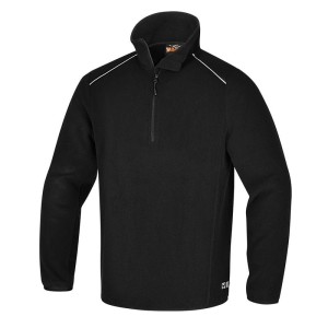 Bluza z cienkiego polaru, 180g/m2, czarna, model 7636N