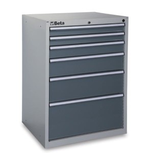 SZAFKA NARZĘDZIOWA 6 SZUFLAD SZARA, MODEL 3500/C35/6GM
