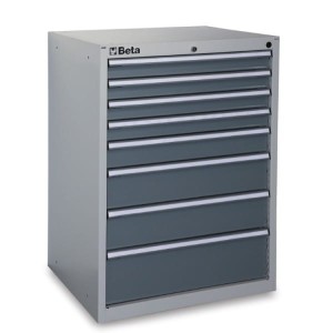 SZAFKA NARZĘDZIOWA 8 SZUFLAD SZARA, MODEL 3500/C35/8GM