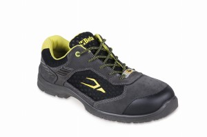 PÓŁBUTY ROBOCZE ZAMSZOWE, PERFOROWANE ZE WSTAWKAMI Z SIATECZKI, MODEL 7213G