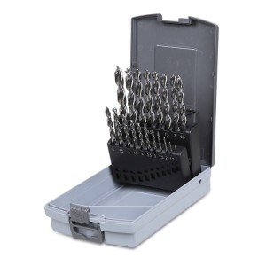 KOMPLET WIERTEŁ CYLINDRYCZNYCH 1-10MM 19SZT, MODEL 416P/SP19