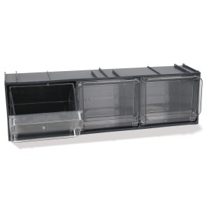 Skrzynka z 3 pojemnikami na drobne elementy, do stołu warsztatowego, model 8888/CPMB/3C