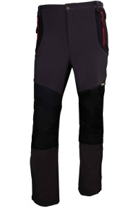 SPODNIE ROBOCZE SOFTSHELL, WZMOCNIONE MATERIAŁEM OXFORD, SZARO-CZARNE, MODEL VWJK398