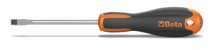 Wkrętak Evox płaski, chromowany, końcówka czerniona, na blistrze, model 1201EK/10X200