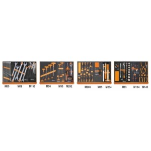 Zestaw 130 narzędzi w miękkich wkładach profilowanych, model 5904VG/3M