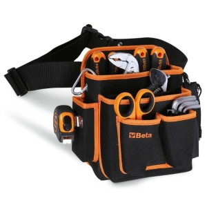 Kieszenie z nylonu pojedyncze na pasie, z zestawem 17 narzędzi do użytku uniwersalnego, model 2005PA/U