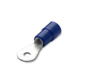 KOŃCÓWKA OCZKOWA MIEDZIANA CYNOWANA IZOLOWANA, 2.5/3.5, ZAKRES 1.5-2.5 MM2, NIEBIESKA, OPAKOWANIE 100 SZTUK MODEL BM00213