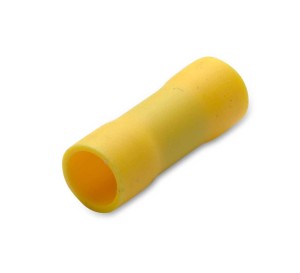 ŁĄCZNIK PRZEWODÓW IZOLOWANY DO ŁĄCZENIA RÓWNOLEGŁEGO, 4-6 MM2, DO ZACISKANIA, ŻÓŁTY, PVC, OPAKOWANIE 50 SZTUK MODEL BM00362